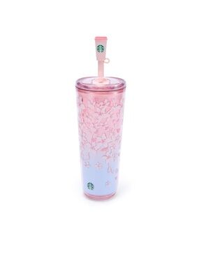 Starbucks Disney Parks Pink Cherry Blossom Ombre Tumbler